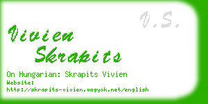 vivien skrapits business card